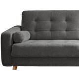 MID.YOU ZOFA S POSTELJNO FUNKCIJO, siva tekstil, leseni material | Shoptok.si