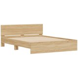  Okvir za krevet s uzglavljem i LED boja hrasta sonome 150x200cm | Eponuda.com