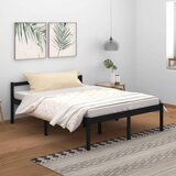 vidaXL Okvir za krevet od borovine crni 150 x 200 cm 5FT veliki bračni Cijene