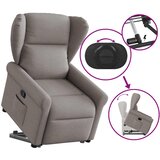  Naslonjač na podizanje od tkanine smeđesivi | shoptok.hr