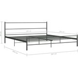  Okvir za krevet sivi metalni 200 x 200 cm | Eponuda.ba