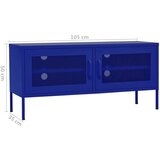 TV omarica mornarsko modra 105x35x50 cm jeklo, (20731662) | Shoptok.si