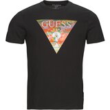 Guess Majice s kratkimi rokavi SS BSC ABSTRACT TRI LOGO TEE Črna | Shoptok.si