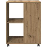  Bočni stolić s kotačima boja artisian hrast 55x60x78 cm drveni | shoptok.hr