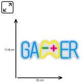Manta LED svjetleća oznaka GAMER, 35x11.8cm, plexi, multicolor SNL62MT | shoptok.hr