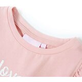  Dječja majica s volanima na rukavima svjetloružičasta 104 | shoptok.hr