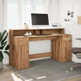 vidaXL Radni stol s LED svjetlima 160x55x91 cm konstruirano drvo | shoptok.hr