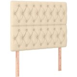  Krevet s oprugama i madracem krem 90 x 200 cm od tkanine | shoptok.hr