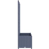  Sadilica s rešetkom tamnosiva 80 x 40 x 136 cm pp | shoptok.hr