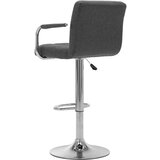 vidaXL Barski stoli 2 kosa temno sivo blago | Shoptok.si
