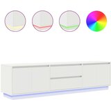vidaXL TV ormarić s LED svjetlima bijeli 193,5x41x50 cm | shoptok.hr