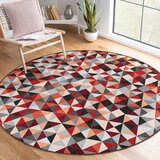 Mila Home rdeča/siva pralna okrogla preproga ø 100 cm ignite – | Shoptok.si