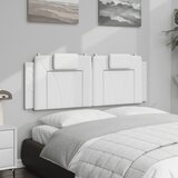  Jastuk za uzglavlje Viana bijeli 152 cm od umjetne kože | shoptok.hr