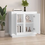  Komoda bijela 80 x 34 x 75 cm od konstruiranog drva | shoptok.hr