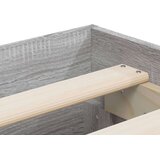 vidaXL Posteljni okvir s predali siva sonoma 120x190 cm inženirski les | Shoptok.si
