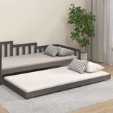  Posteljni okvir siv 90x200 cm trdna borovina, (20726425) Cene