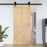  Vrata NARVIK Naravna 100 x 210 cm Masiven borov les, (5000215466) | Shoptok.si