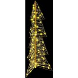 vidaXL Božično drevo med 100 LED Toplo bela 120 cm PET | Shoptok.si