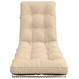  Jastučić za ležaljku VIANEN 100% poliester Krem 200 x 50 x 8 cm - Krem 200 x 50 x 8 cm | shoptok.hr