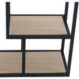 Lesnina-XXXL stenski regal remus, črna, barva hrasta | Shoptok.si