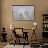  Slika - Modern City (1 Part) Wide - First Variant 120x80 U crnom drvenom okviru | shoptok.hr