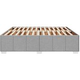vidaXL Okvir za krevet bez madraca svjetlosivi 200 x 200 cm od tkanine | shoptok.hr
