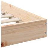  Krevetna konstrukcija Smeđa 140 x 220 cm Čvrsto borovo drvo | shoptok.hr