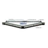 Patch panel modularni shielded 19"/0.65U ugaoni sa 24 slota za STP / UTP module, ušteda prostora u reku 35% (do 72 porta u 2U), sa držačem kablova sa zadnje strane i uzemljenjem (Full FA-2590AS-24-0.65U) – bez modula | ePonuda.com