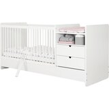 My Baby Lou OTROŠKA POSTELJICA All in One bukev masivno bela | Shoptok.si