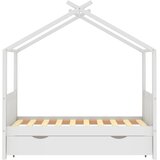 Okvir dječjeg kreveta s ladicom bijeli od borovine 80 x 160 cm | shoptok.hr