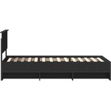  Okvir za krevet Crna 90 x 200 cm Konstruirano drvo - Crna 90 x 200 cm | shoptok.hr