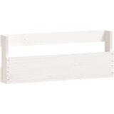  Zidni stalci za cipele 2 kom bijeli 59x9x23 cm masivna borovina | shoptok.hr