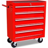 Crvena Radionička Alatna Kolica s 5 Ladica | shoptok.hr