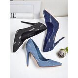 Resti Royal Fashion Women's Denim Chic Stiletto Pumps | shoptok.hr