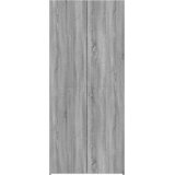  Visoka komoda siva boja hrasta 80 x 42,5 x 185 cm drvena | shoptok.hr