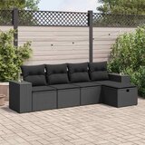  5-dijelni set vrtnih sofa s jastucima bež od poliratana | shoptok.hr