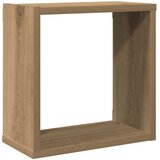  Kockaste zidne police 6 kom boja hrasta 30x15x30 cm drvene | shoptok.hr