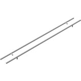 Drška za ormar 2 pcs Srebrno 0 Nehrđajući čelik | shoptok.hr