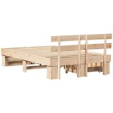  Krevetna konstrukcija Smeđa 140 x 190 cm Čvrsto borovo drvo | Eponuda.com