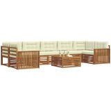  Set vanjskih sofa 8 kom. Prirodna i krem | shoptok.hr