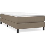 Krevet s oprugama i madracem smeđesivi 80x200 cm od tkanine | shoptok.hr
