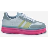 Boto Low Platform Sneakers Blue Ovivene | Shoptok.si