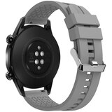 INF Sivo-modri silikonski pašček za uro Huawei GT - 22 mm srebrna zaponka, (22064123) | Shoptok.si