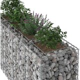  Gabionski uzdignuti krevet Srebrno 170 x 50 x 80 cm - 170 x 50 x 80 cm | shoptok.hr
