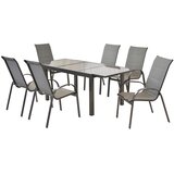 Gardenson VRTNA GARNITURA AMALFI aluminij rjava, barve grafita, siva | Shoptok.si