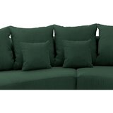 Livetastic Wohnlandschaft, rebrasti žamet temno zelena | Shoptok.si