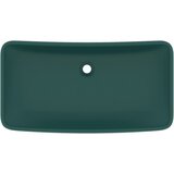  Luksuzni pravokutni umivaonik mat zeleni 71 x 38 cm keramički | Shoptok.si