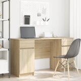 vidaXL miza sonoma hrast 140x49x76 cm inženirski les | Shoptok.si