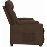  Naslanjač temno rjavo blago, (20928736) | Shoptok.si