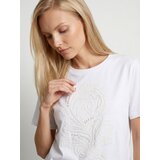 Sinsay Pamučna majica s 3D aplikacijama | shoptok.hr
